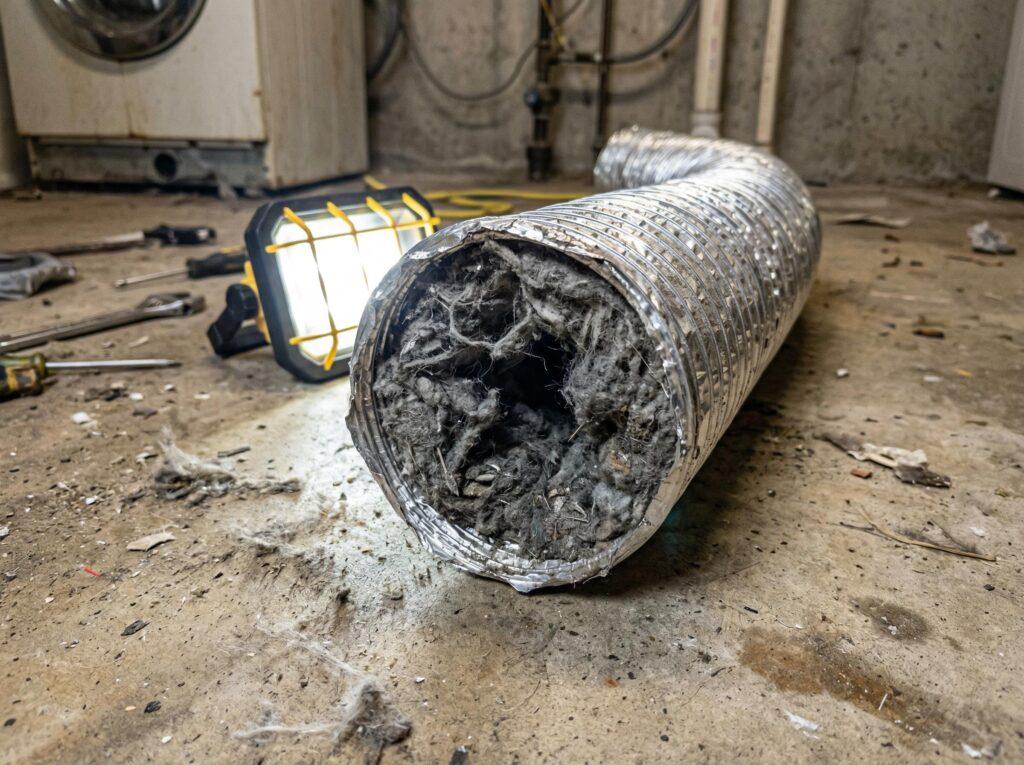 dryer hose blocking airflow