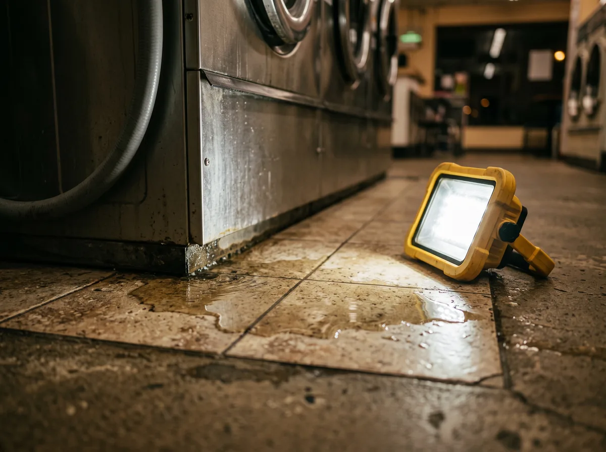 water leaking commercial washer maintenance